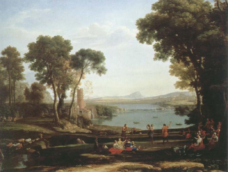 Claude Lorrain landscape with the marriage of lsaac and rebecca Sweden oil painting art